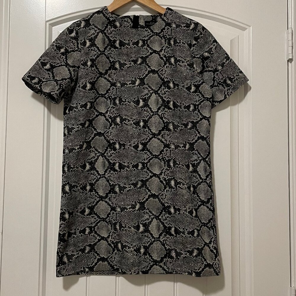 Zara Woman dress, mini , Europe size S (US 4) , snake animal print